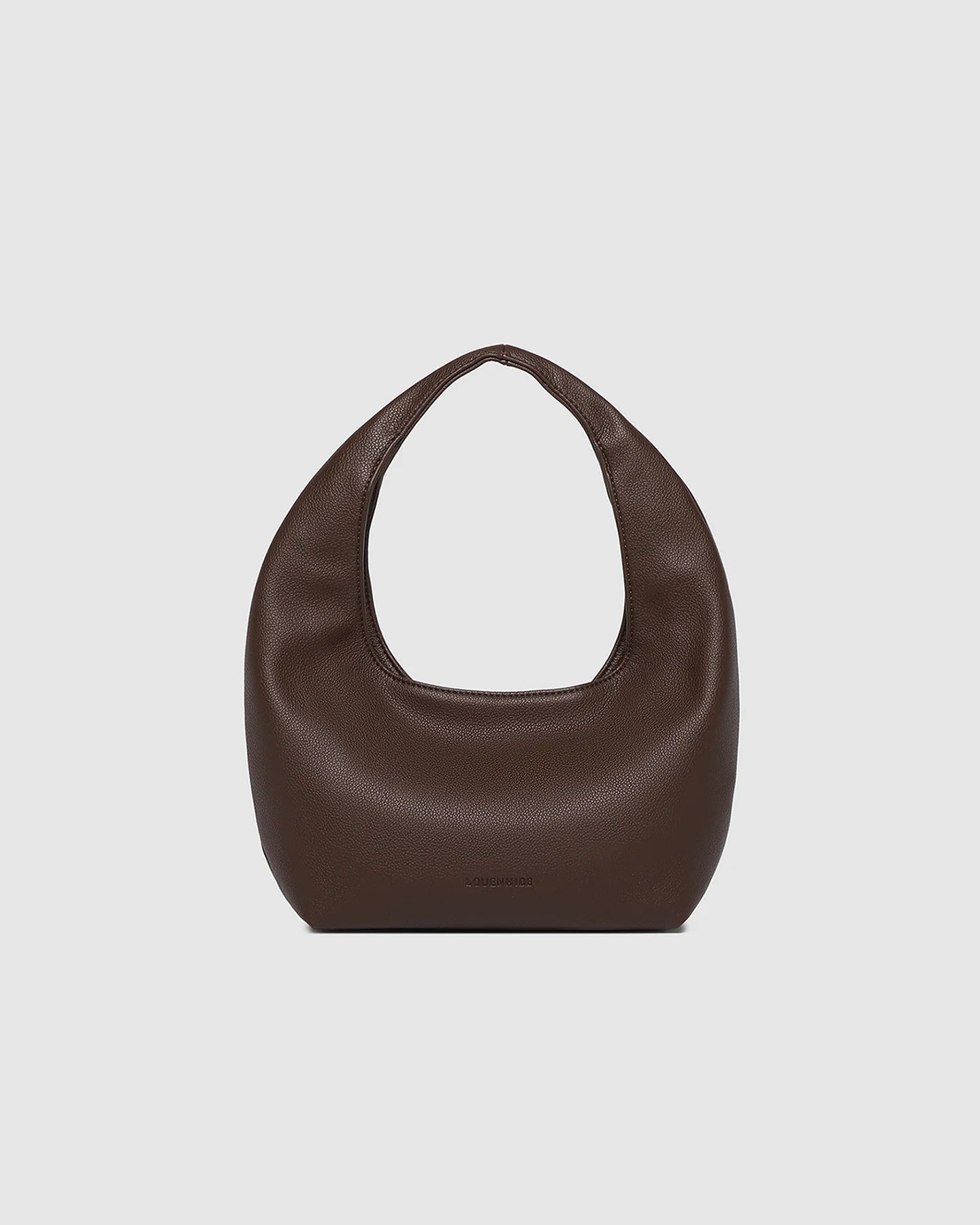 LOUENHIDE MINI MONACO SHOULDER BAG - CHOCOLATE