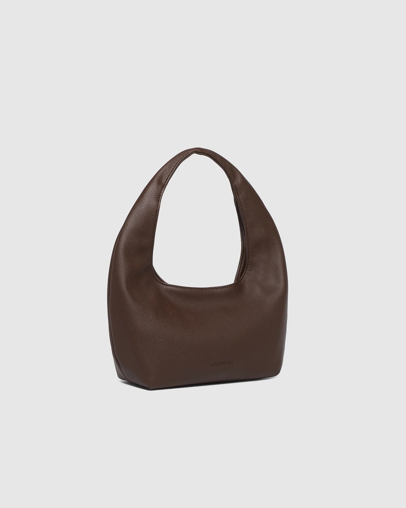 LOUENHIDE MINI MONACO SHOULDER BAG - CHOCOLATE