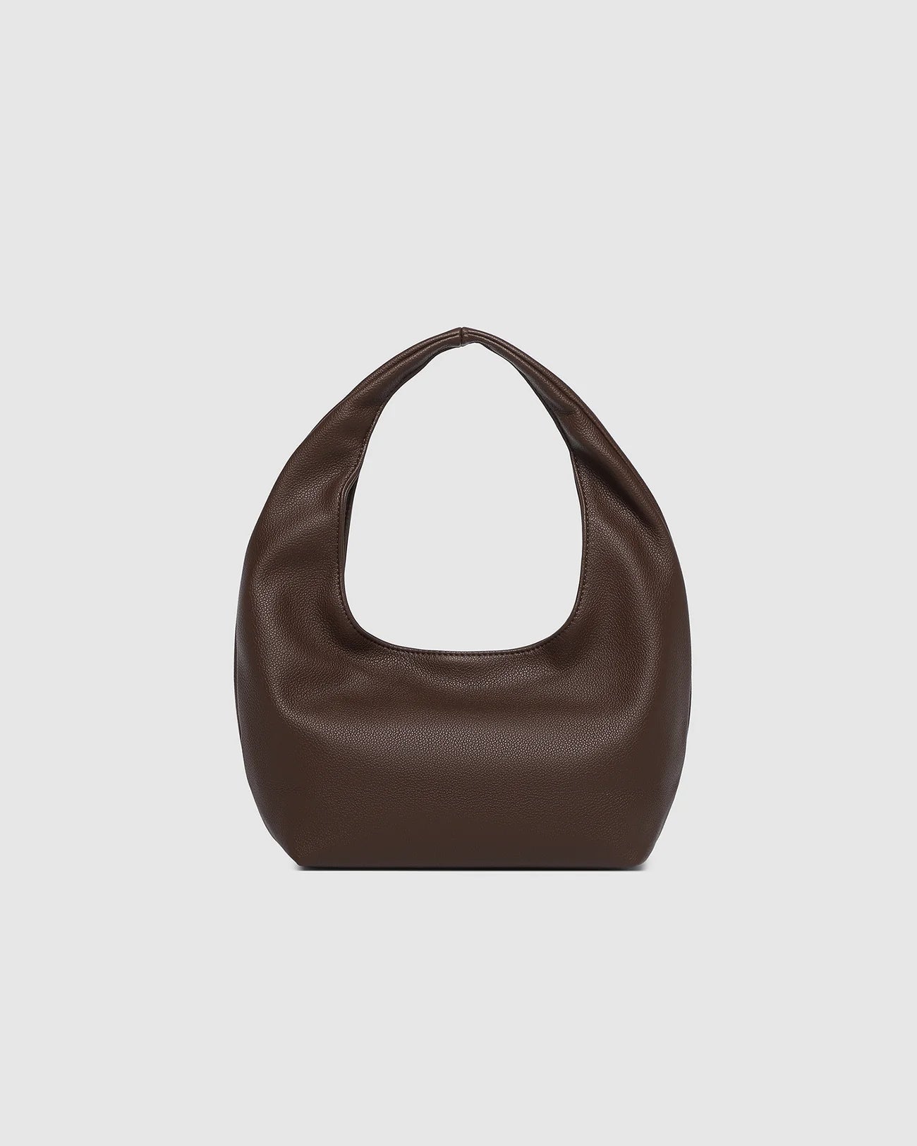 LOUENHIDE MINI MONACO SHOULDER BAG - CHOCOLATE