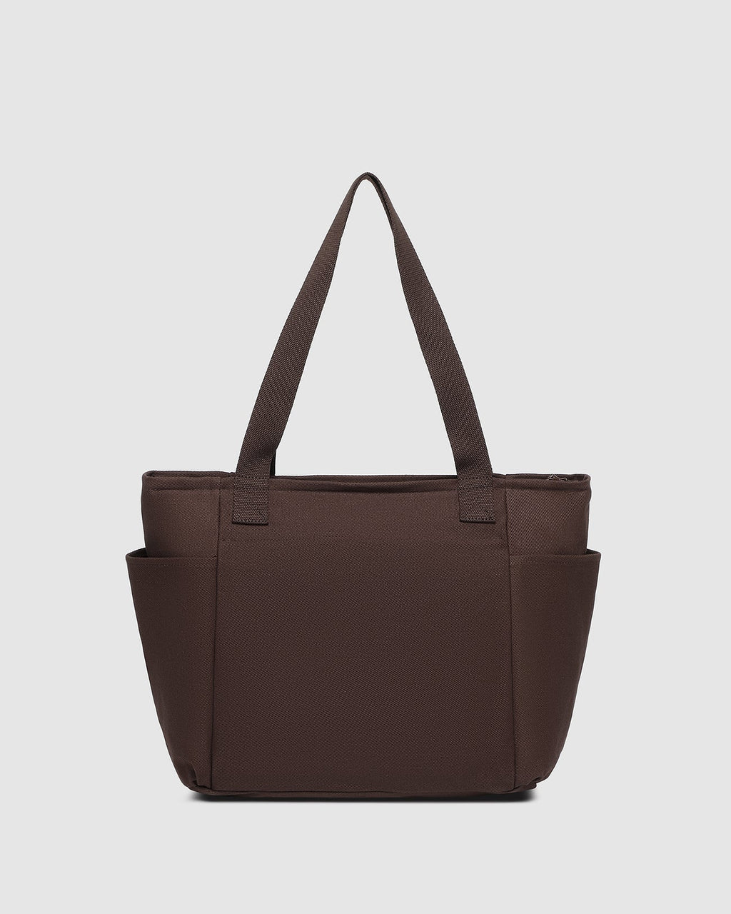 LOUENHIDE CHARLOTTE CANVAS TOTE BAG - CHOCOLATE