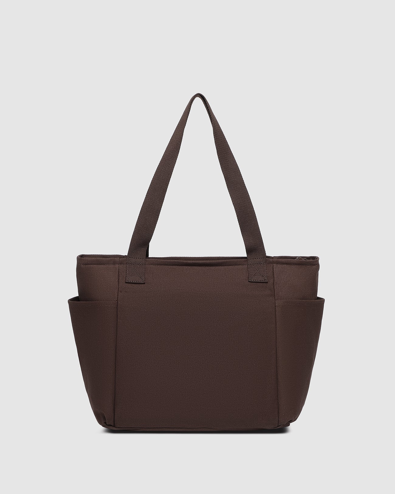 LOUENHIDE CHARLOTTE CANVAS TOTE BAG - CHOCOLATE