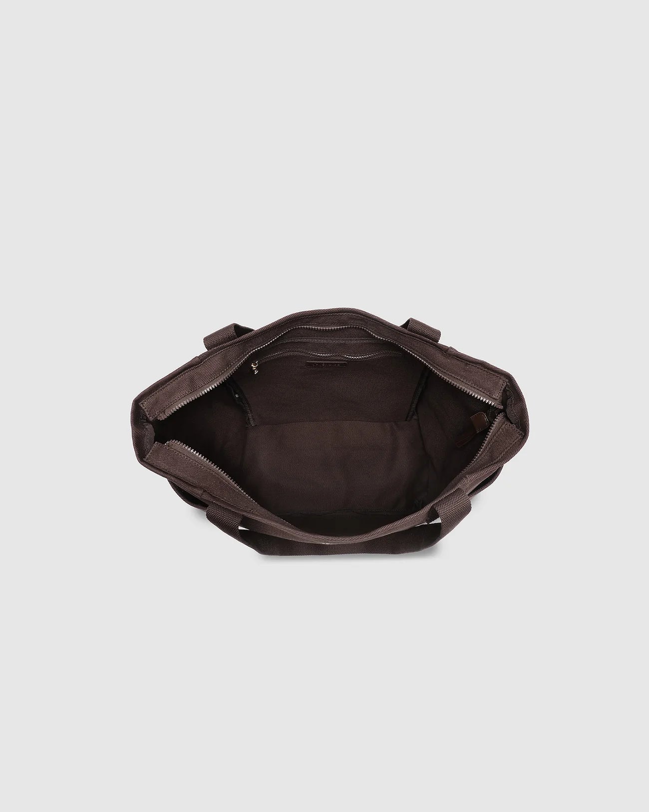 LOUENHIDE CHARLOTTE CANVAS TOTE BAG - CHOCOLATE