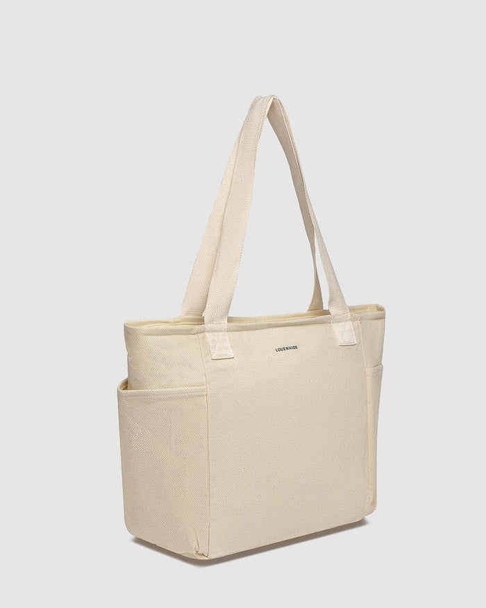 Load image into Gallery viewer, LOUENHIDE CHARLOTTE CANVAS TOTE BAG - NATURAL