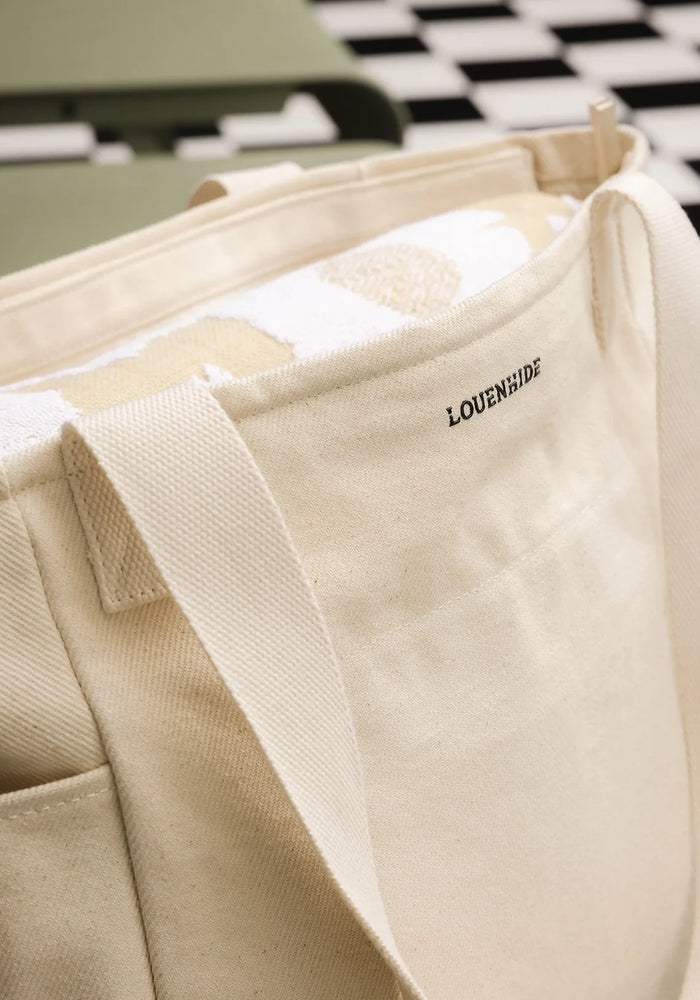 LOUENHIDE CHARLOTTE CANVAS TOTE BAG - NATURAL