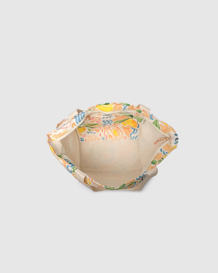 Load image into Gallery viewer, LOUENHIDE CHARLOTTE CANVAS TOTE BAG - LEMON PRINT
