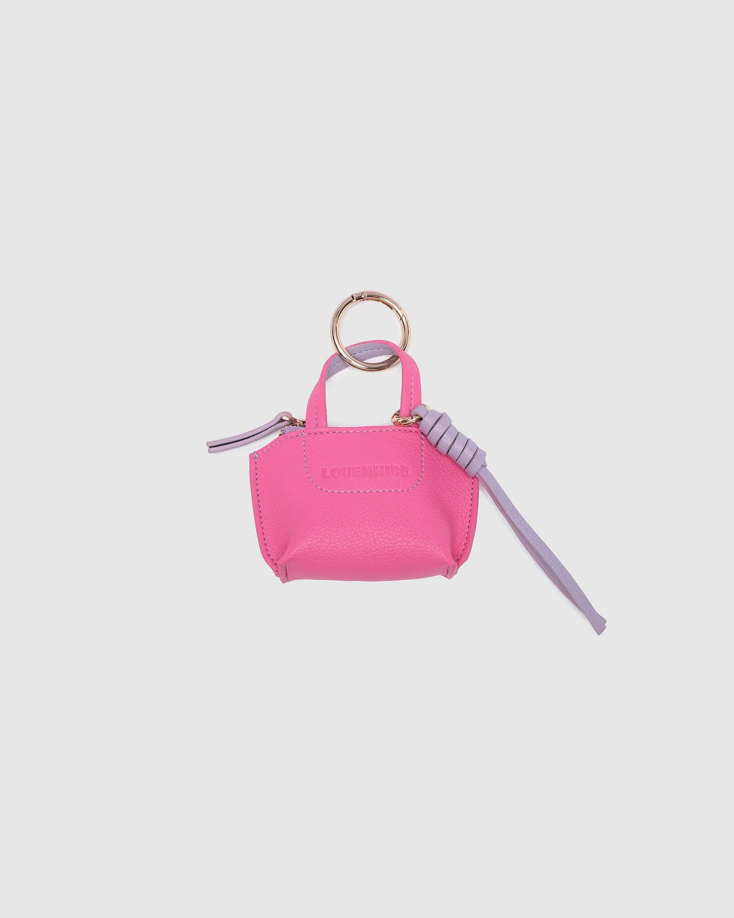 LOUENHIDE GINA BAG CHARM - HOT PINK
