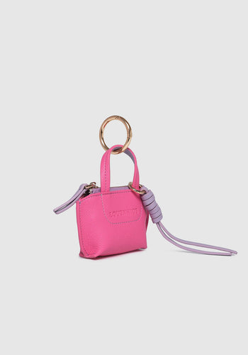 LOUENHIDE GINA BAG CHARM - HOT PINK