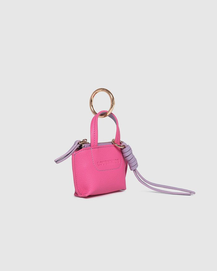 Load image into Gallery viewer, LOUENHIDE GINA BAG CHARM - HOT PINK