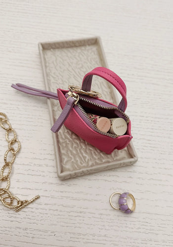 LOUENHIDE GINA BAG CHARM - HOT PINK