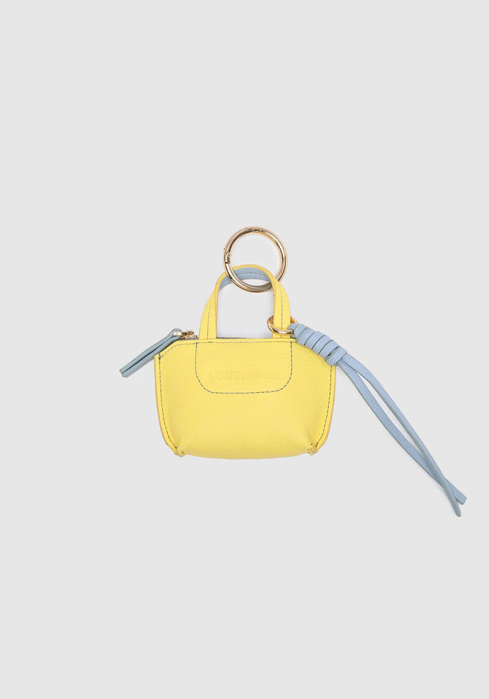 LOUENHIDE GINA BAG CHARM - LEMON