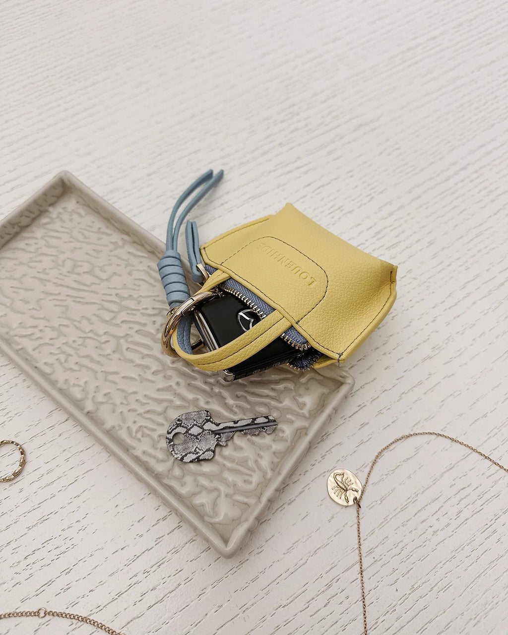 LOUENHIDE GINA BAG CHARM - LEMON