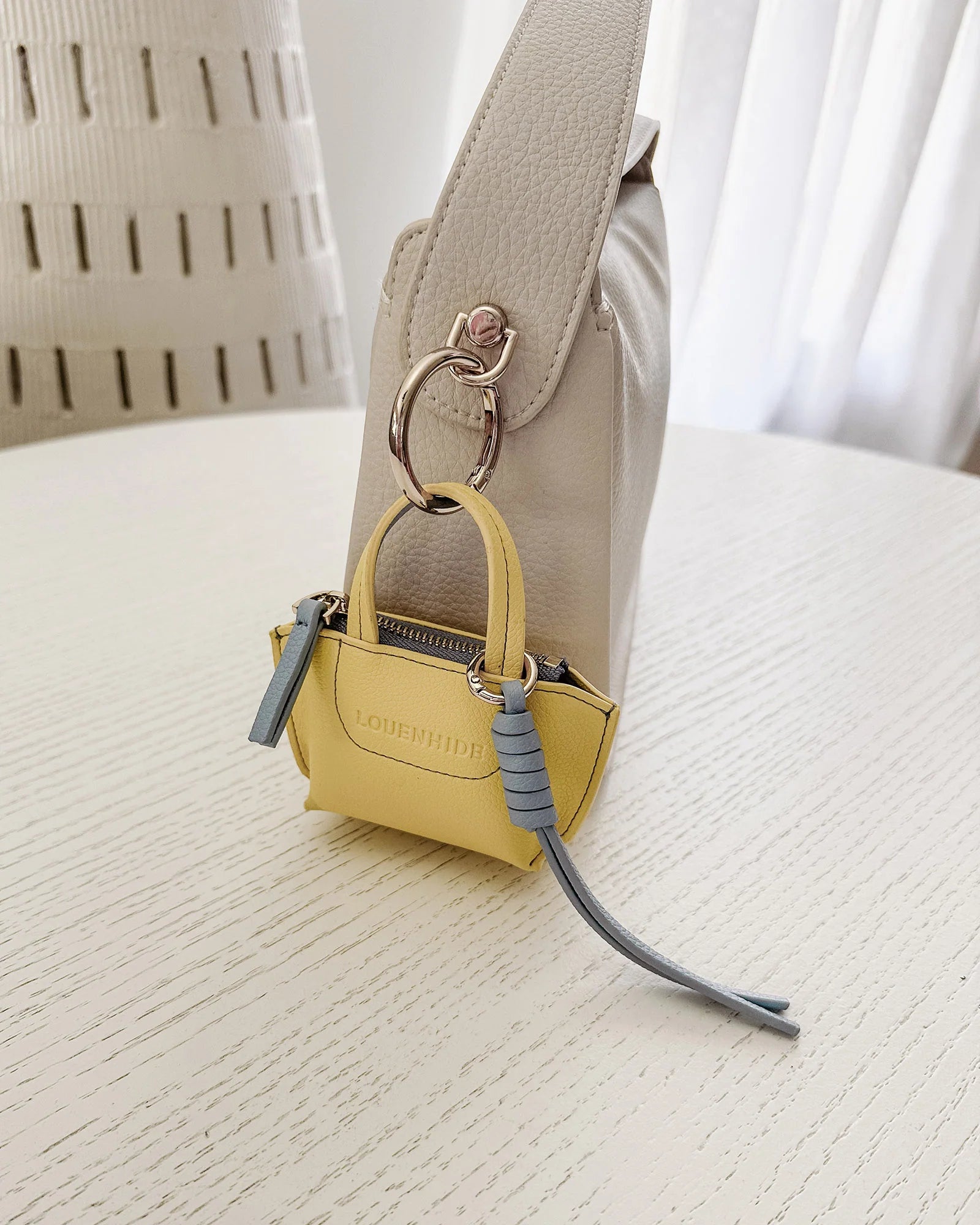 LOUENHIDE GINA BAG CHARM - LEMON