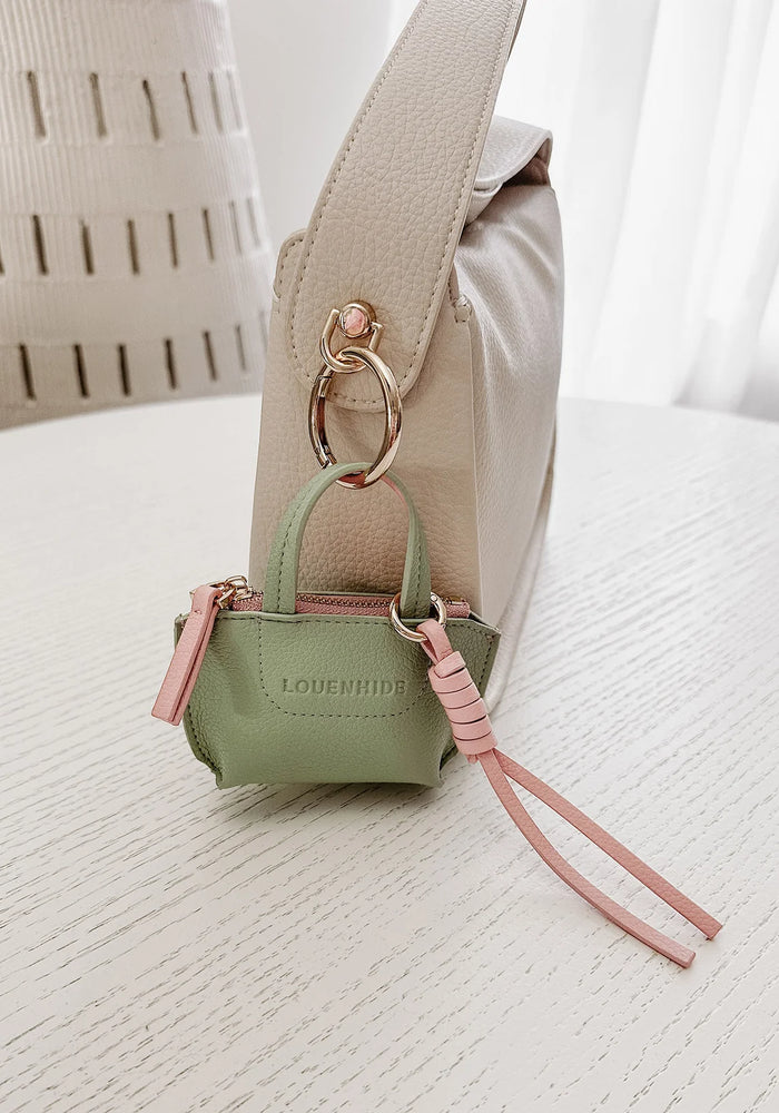 LOUENHIDE GINA BAG CHARM - SAGE GREEN