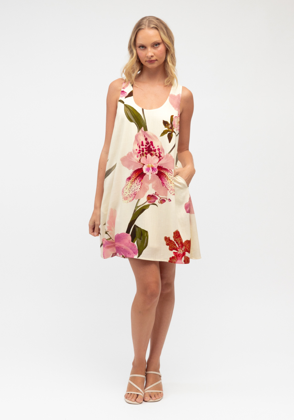 REYNA SHIFT DRESS - PINK FLORAL