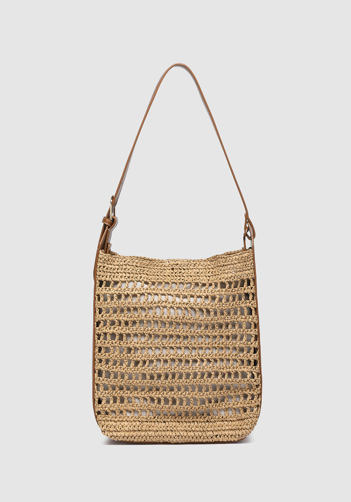 LOUENHIDE LOUISA SHOULDER BAG - NATURAL TAN