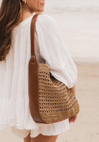 LOUENHIDE LOUISA SHOULDER BAG - NATURAL TAN