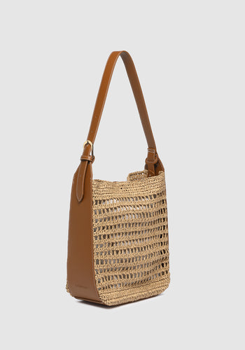 LOUENHIDE LOUISA SHOULDER BAG - NATURAL TAN