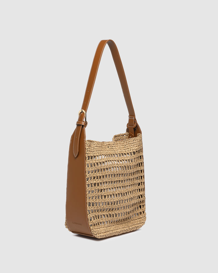 Load image into Gallery viewer, LOUENHIDE LOUISA SHOULDER BAG - NATURAL TAN
