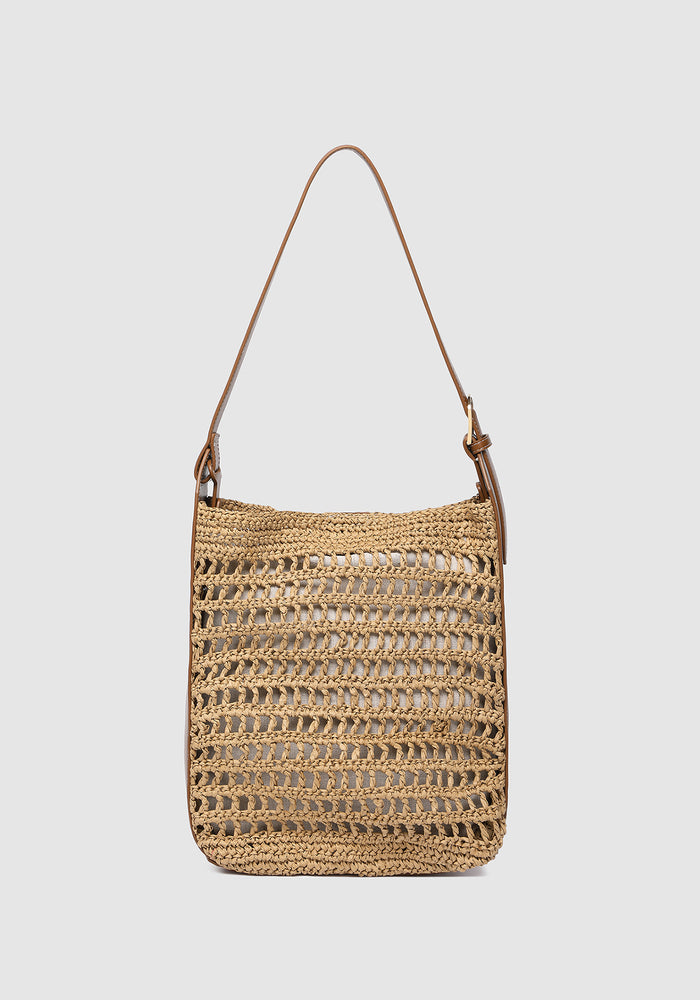 LOUENHIDE LOUISA SHOULDER BAG - NATURAL TAN