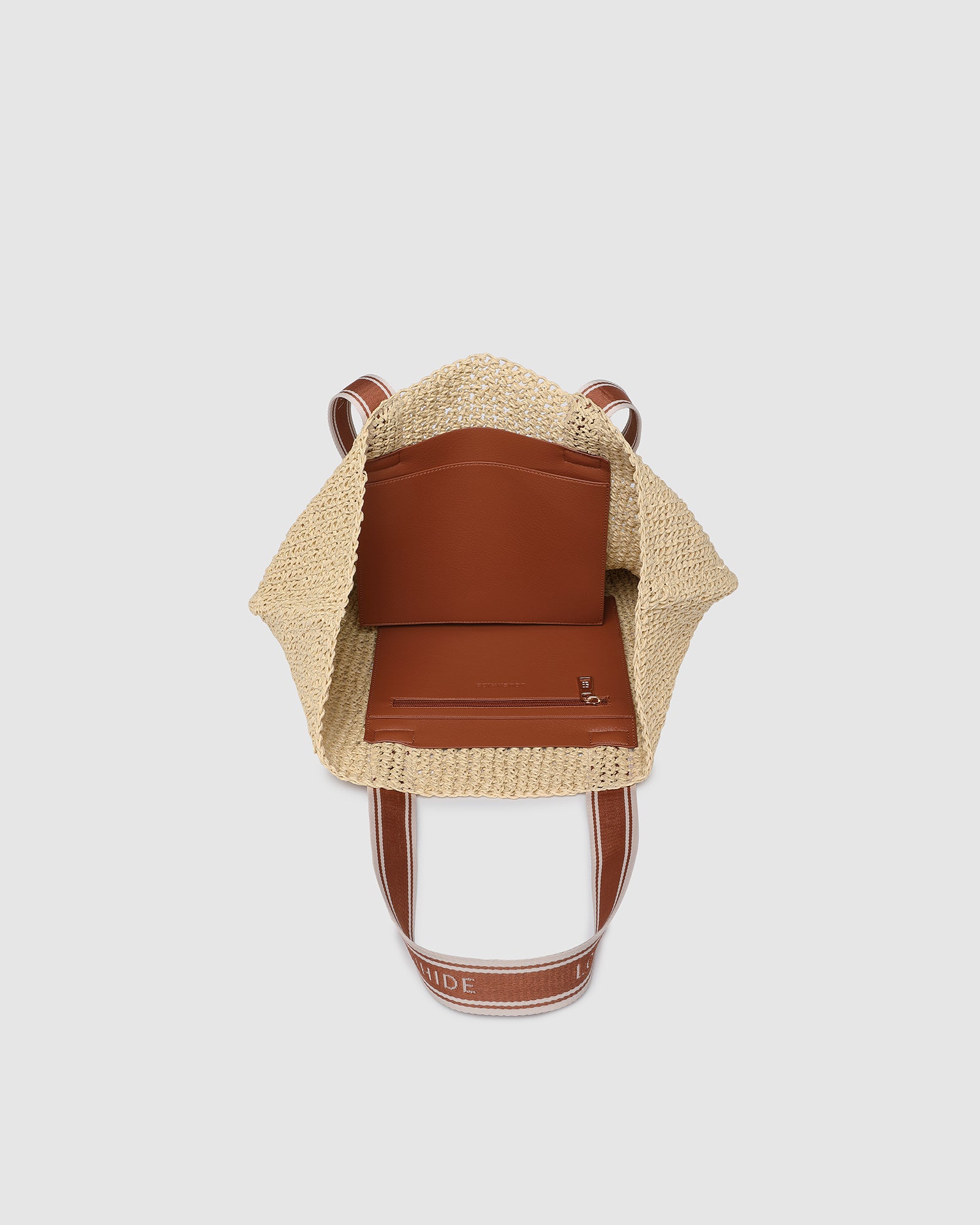 LOUENHIDE BALI BEACH BAG - NATURAL RAFFIA