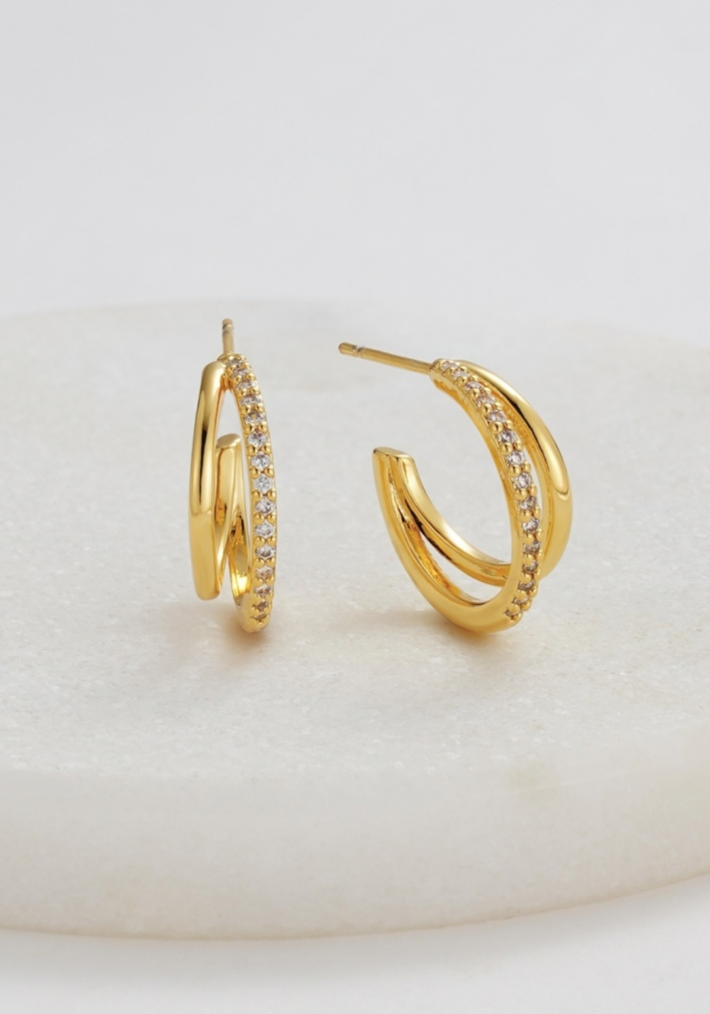 ZAFINO CELESTE HOOP - GOLD