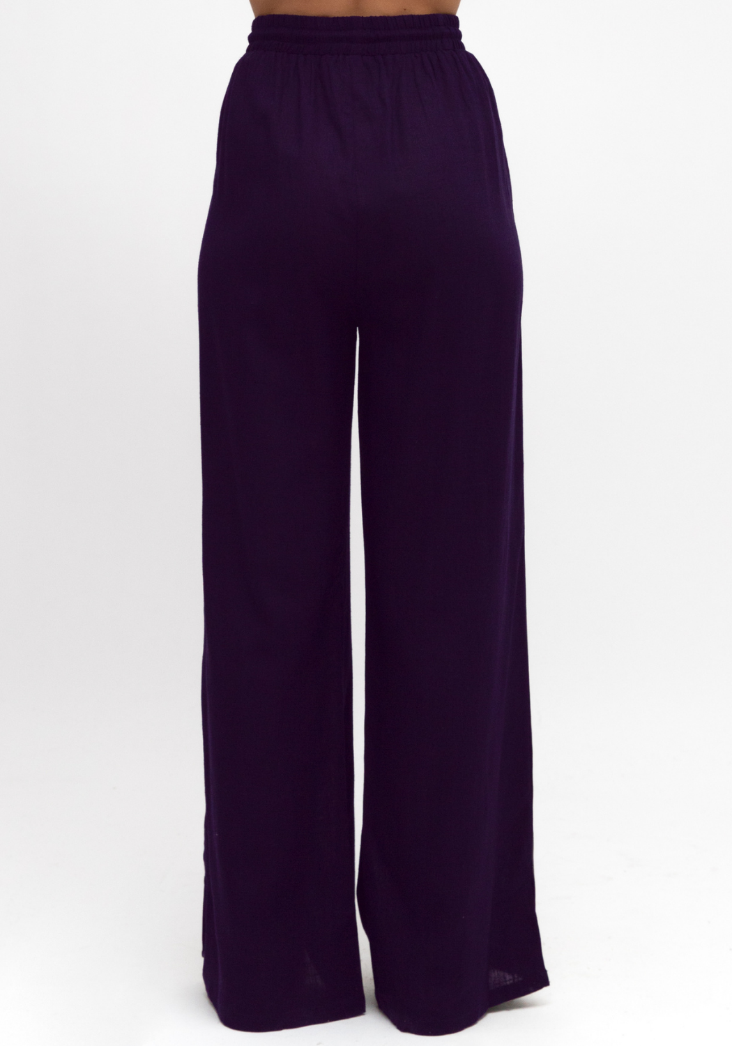 IVY RELAXED LINEN PANT - NAVY