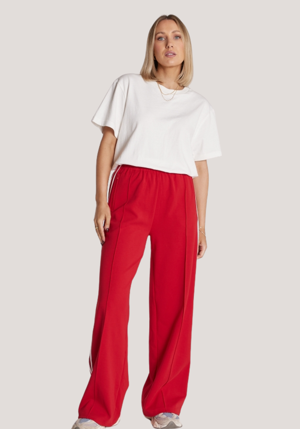 FEATHER + NOISE NOAH FULL LENGTH PANT - RED