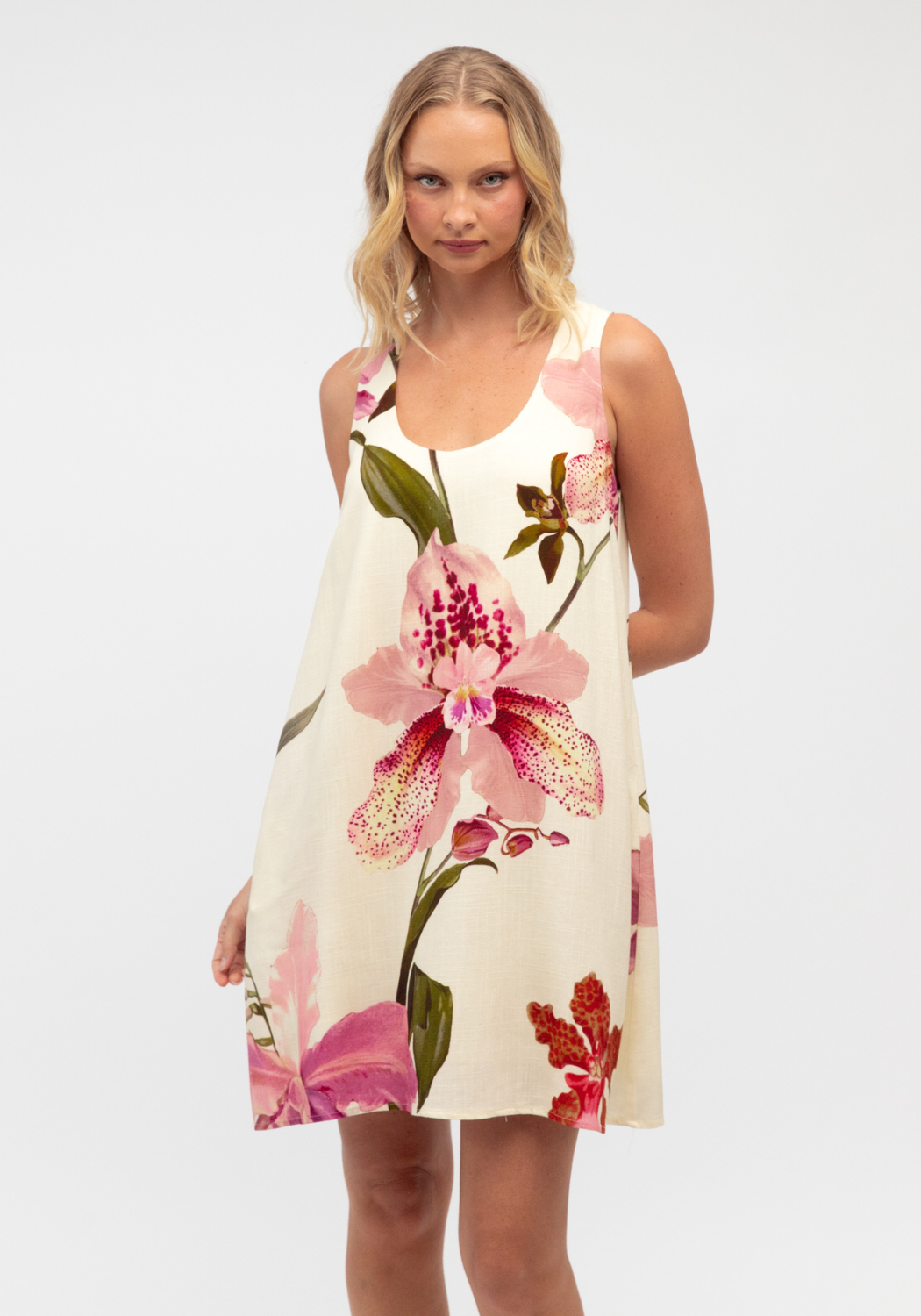 REYNA SHIFT DRESS - PINK FLORAL