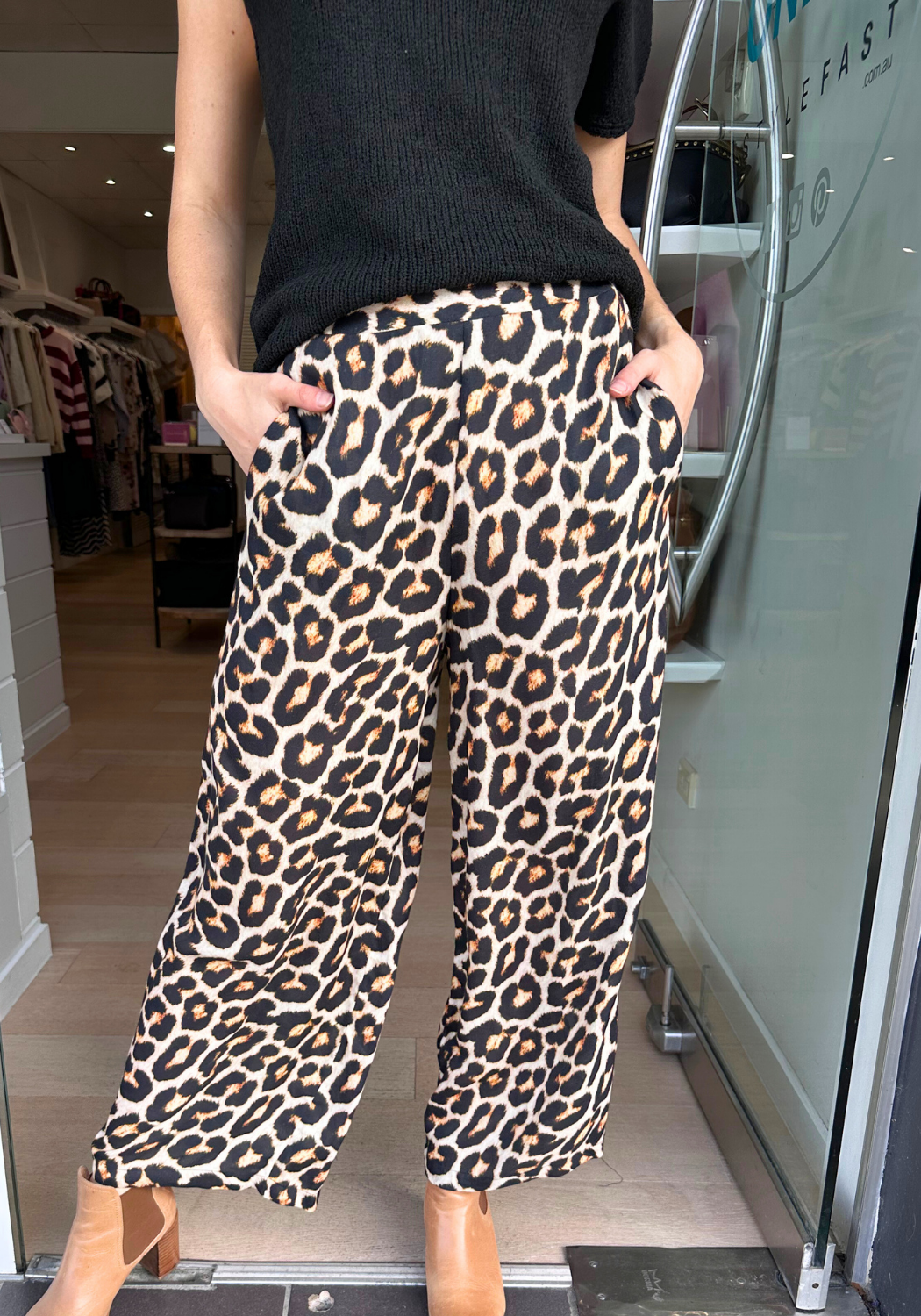 RUBYYAYA LONDOLOZI PANT - LEOPARD