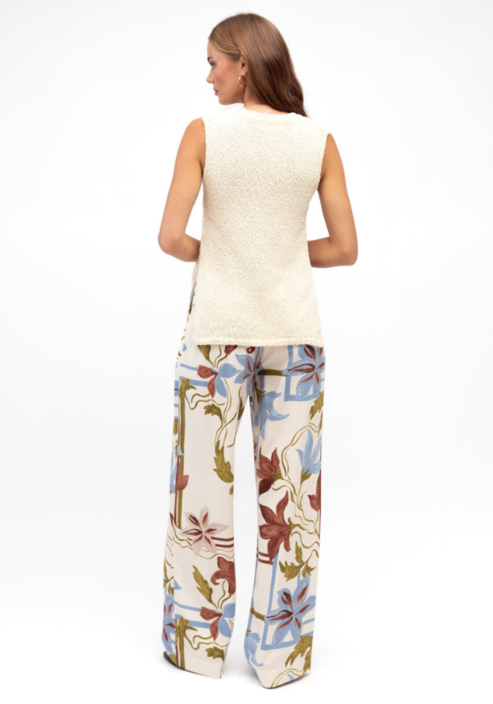 SADIE RELAXED PANTS - FLORAL PRINT