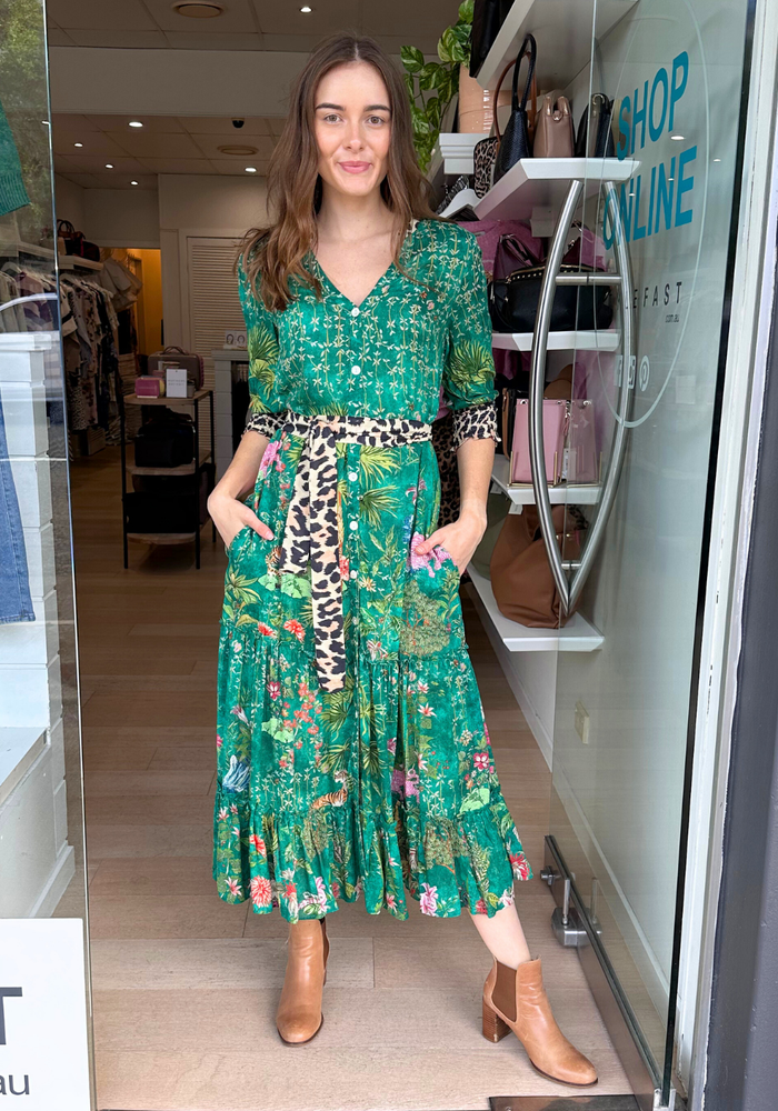 RUBY YAYA NOUVEAU MAXI - GREEN PRINT