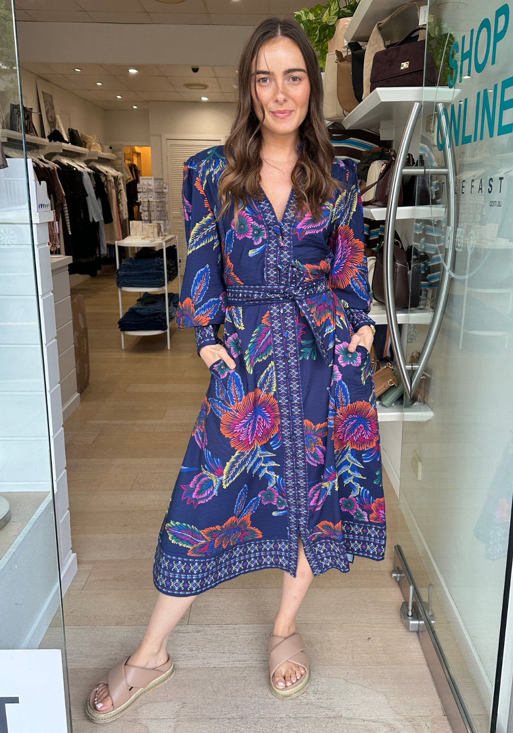 MORGAN MAXI DRESS - MULTI PRINT