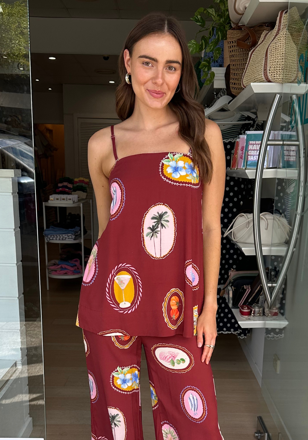 SHARNI TUBE TOP - VACAY PRINT