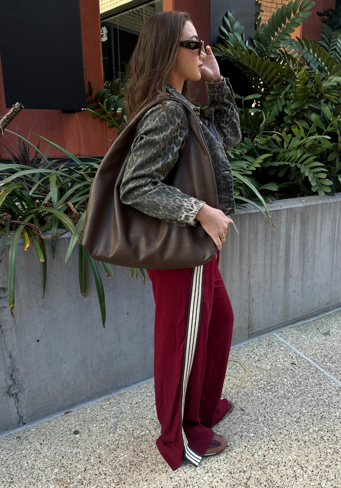 DREW DENIM JACKET - LEOPARD