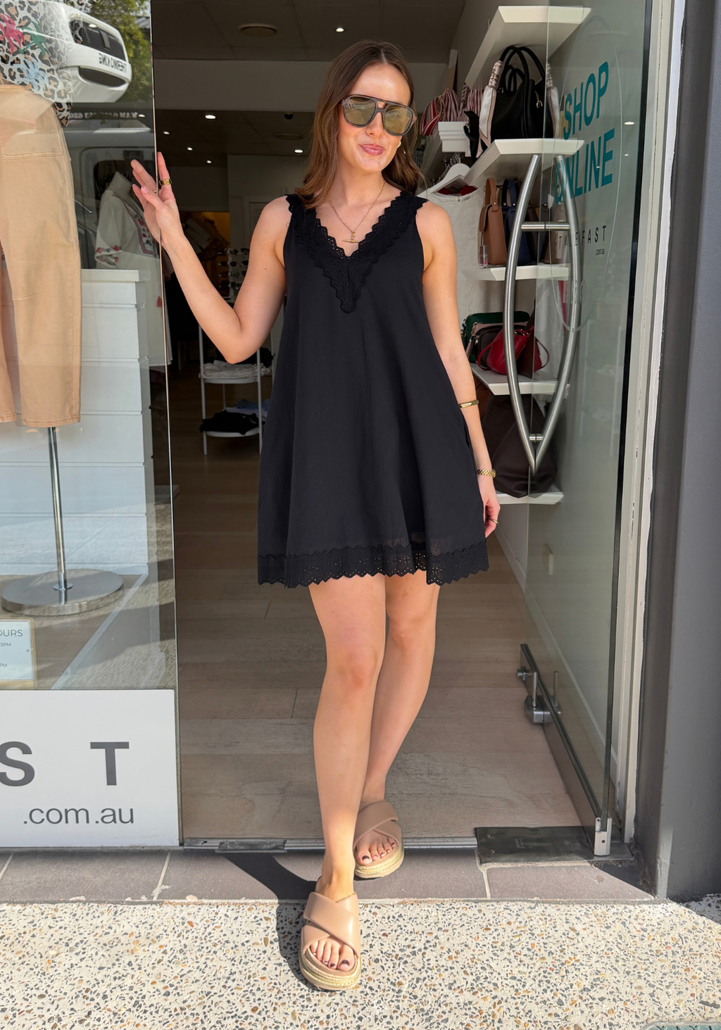AMARA MINI DRESS - BLACK