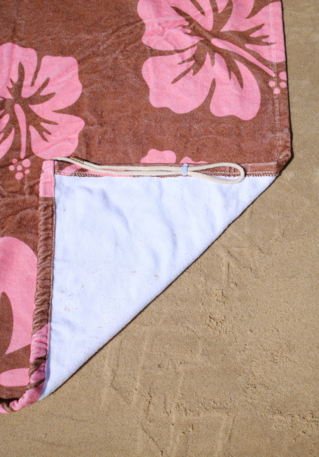 SASSY SURF COCO BLOSSOM BEACH TOWEL SKIRT - CHOCOLATE/PINK