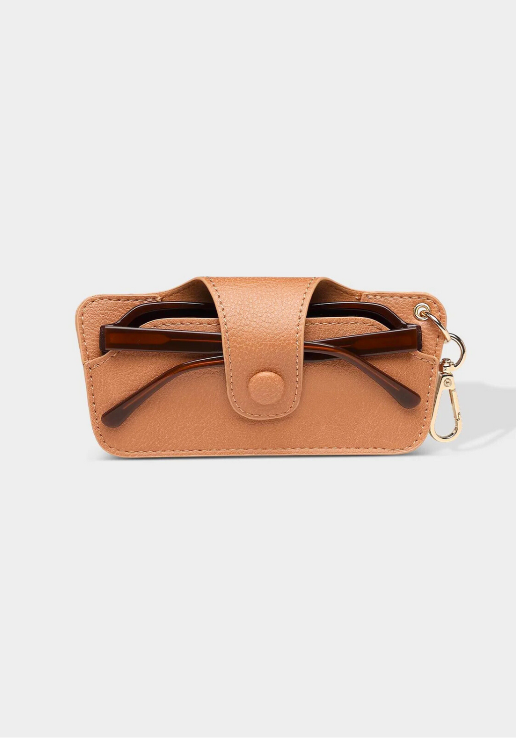 LOUENHIDE SKITTLE SUNGLASS CASE - CAMEL