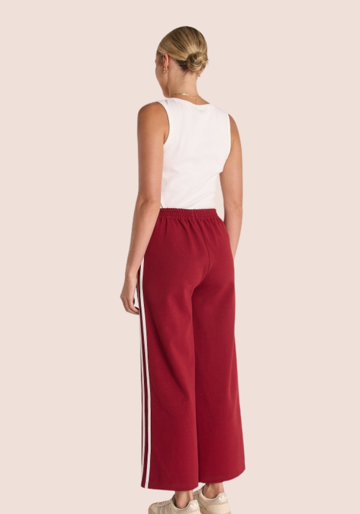 NOAH CROPPED PANT - BURGUNDY
