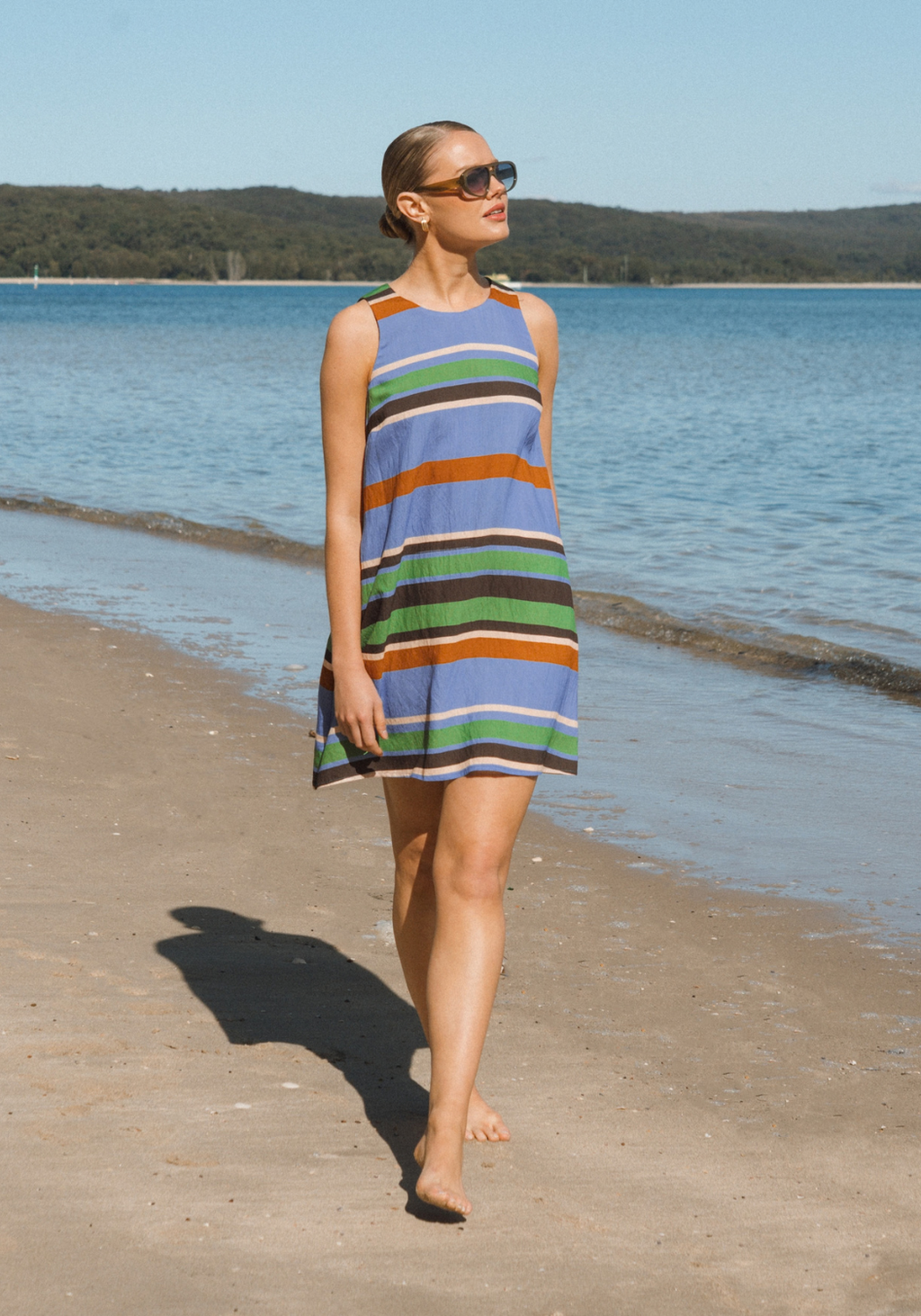 FRANKIE SHIFT DRESS - RESORT GEO PRINT