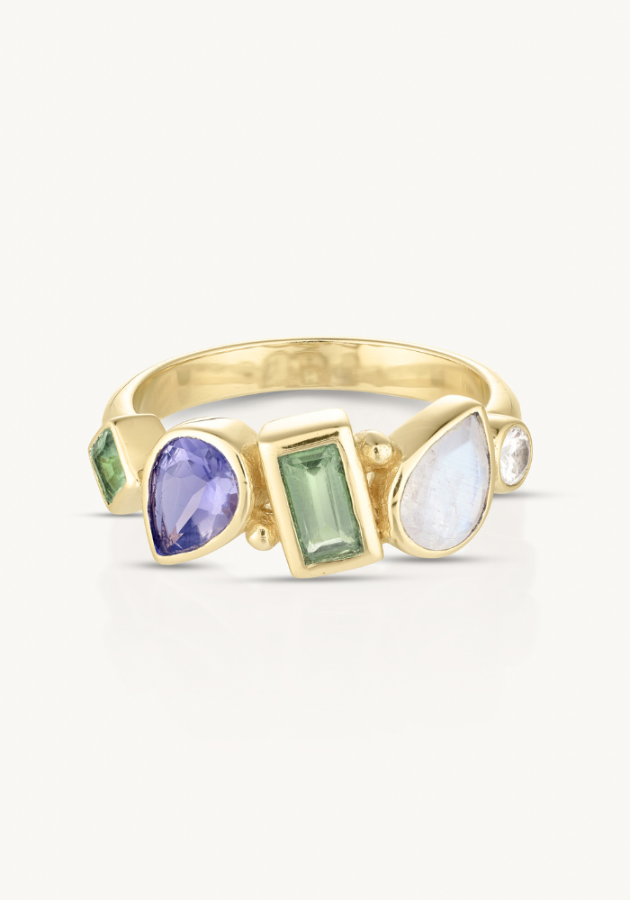 TONI MAY NOVA CLUSTER RING - GOLD