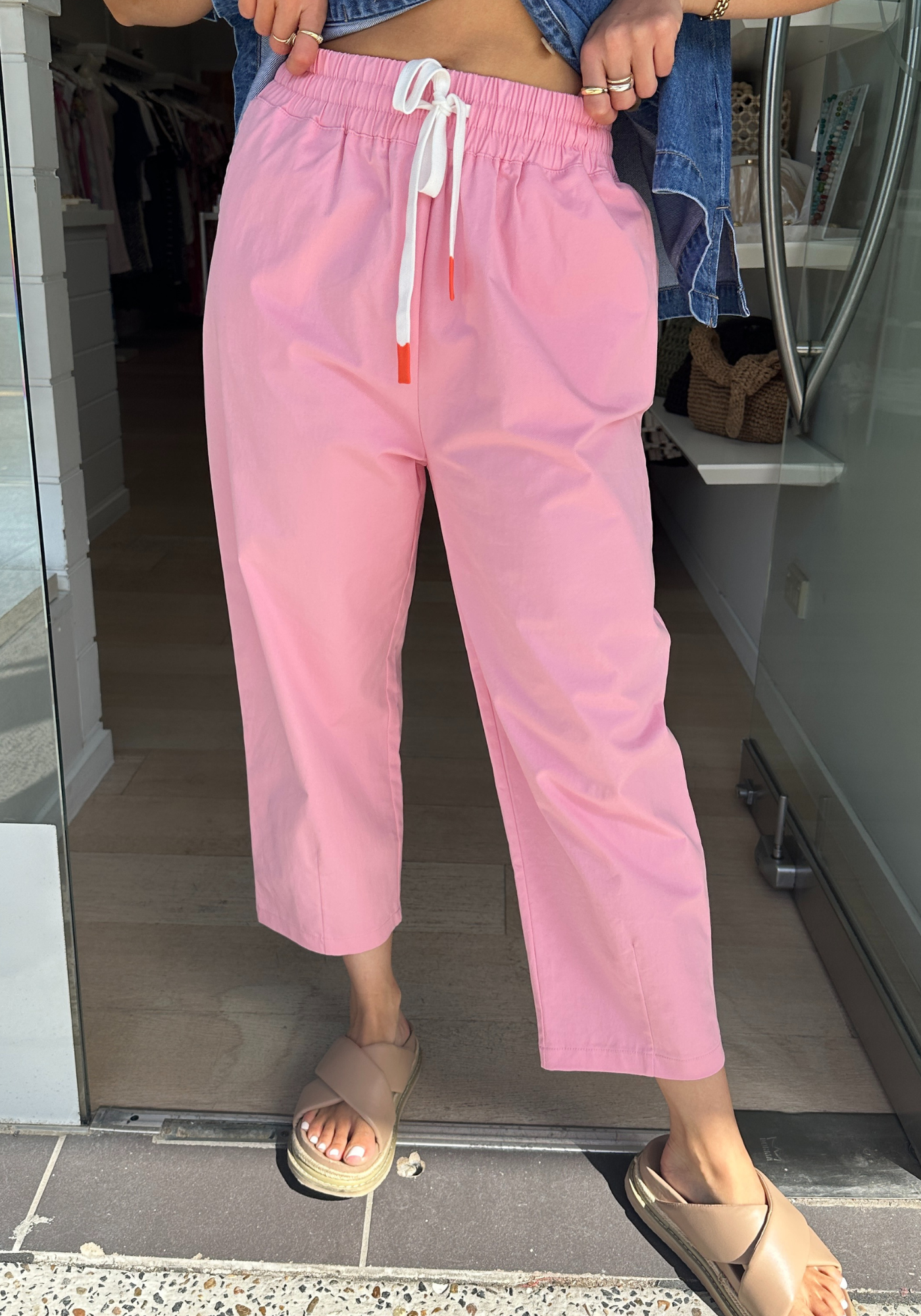 CHARLIE BARREL PANT - PINK