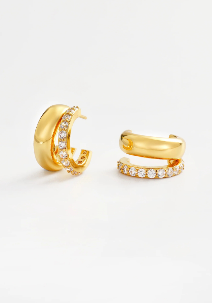 ZAFINO ZOE HOOP - GOLD