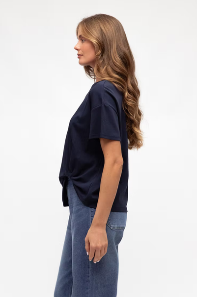 JESSIE EASY TUCK TEE - NAVY