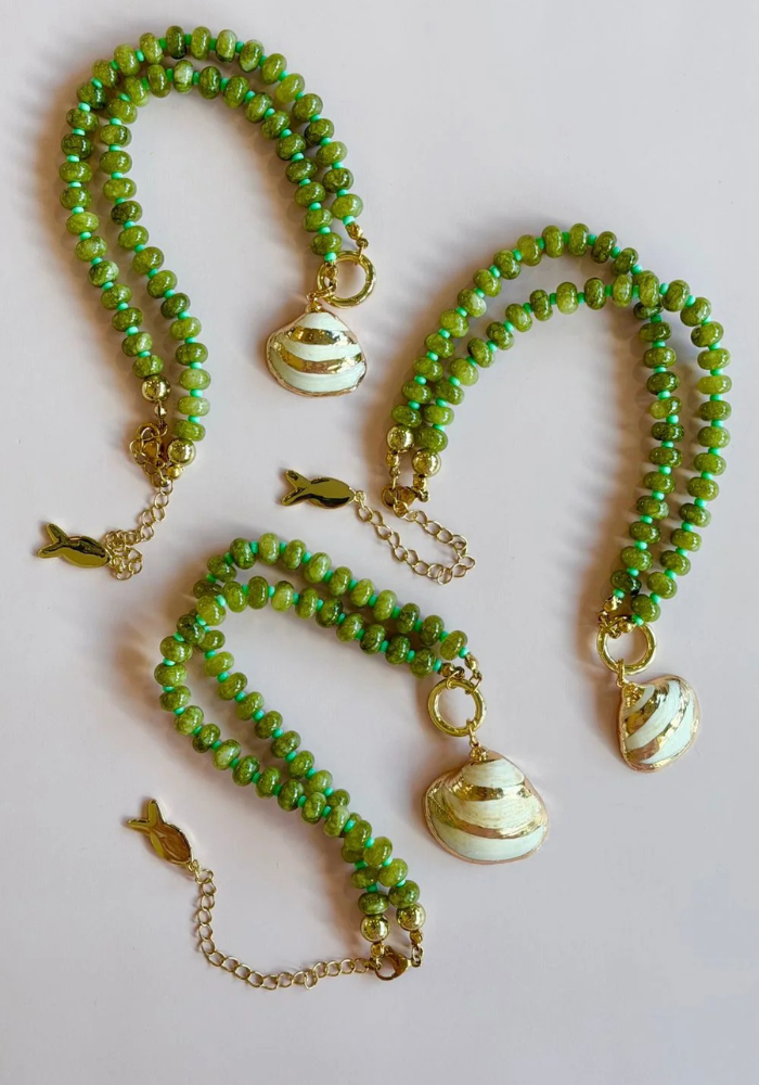 MOSK MELBOURNE VERDE MARE NECKLACE - GREEN