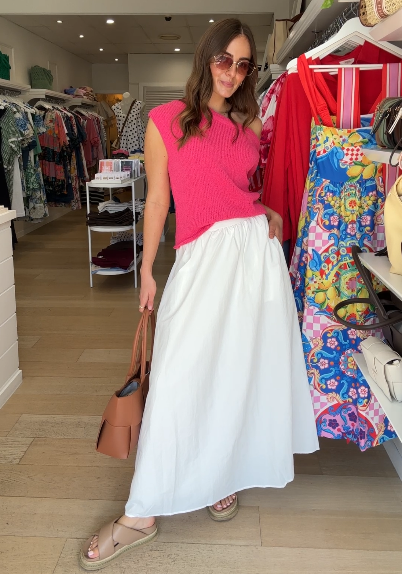 FEATHER + NOISE BAILEY SKIRT - WHITE