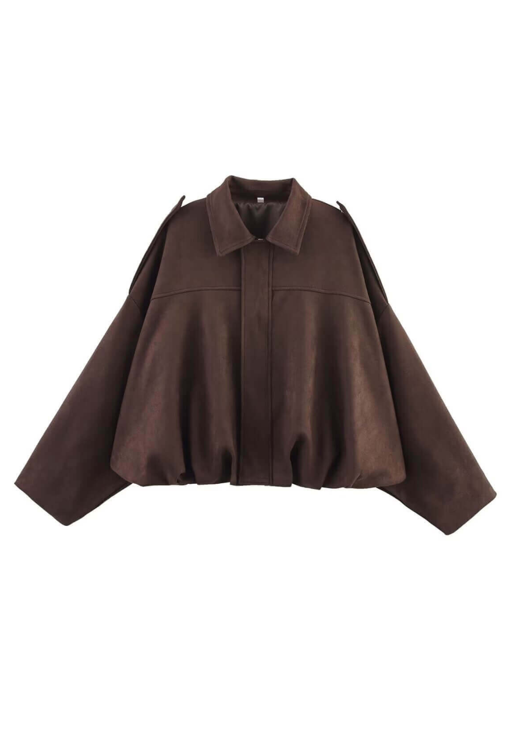 STEVIE SUEDE BOMBER - CHOCOLATE