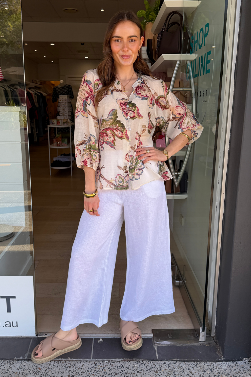 FLORA BLOUSE - PAISLEY PRINT