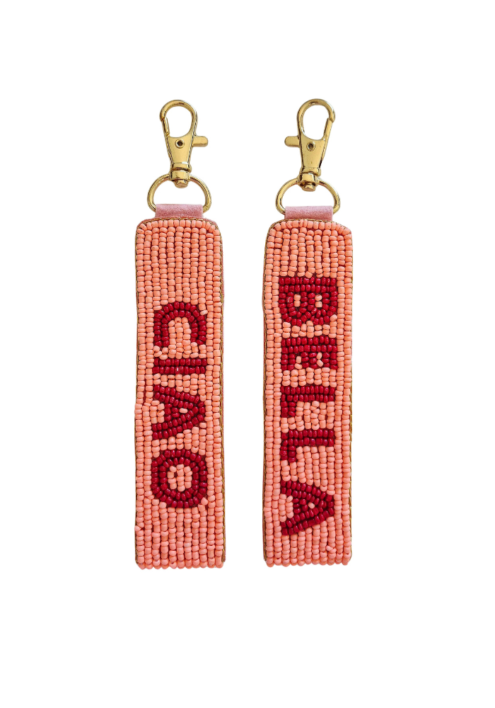 ZODA BEADED KEY CHAIN - CIAO BELLA PEACH
