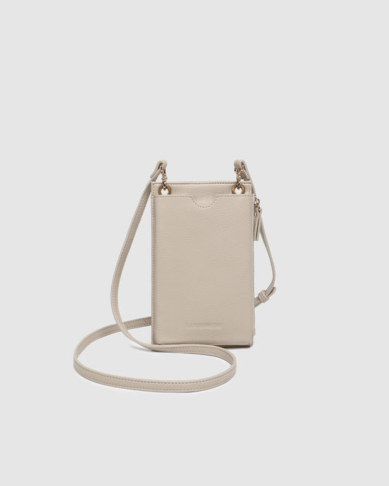 LOUENHIDE SUKI PHONE BAG - ALMOND