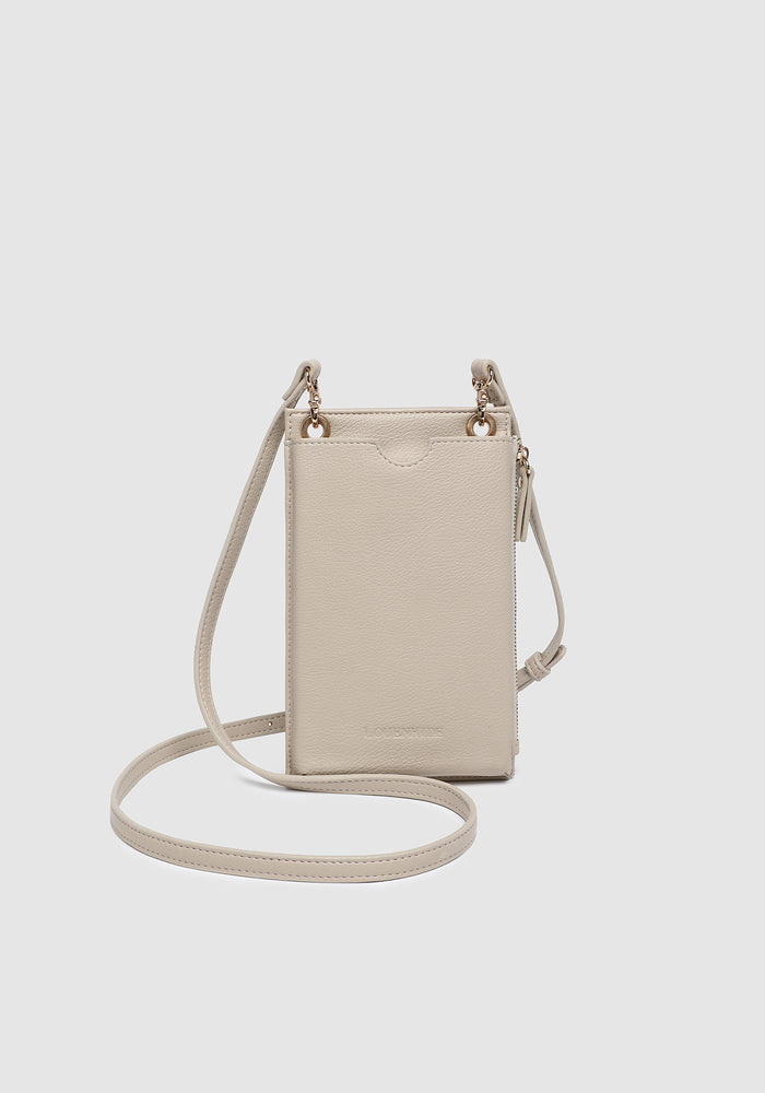 LOUENHIDE SUKI PHONE BAG - ALMOND